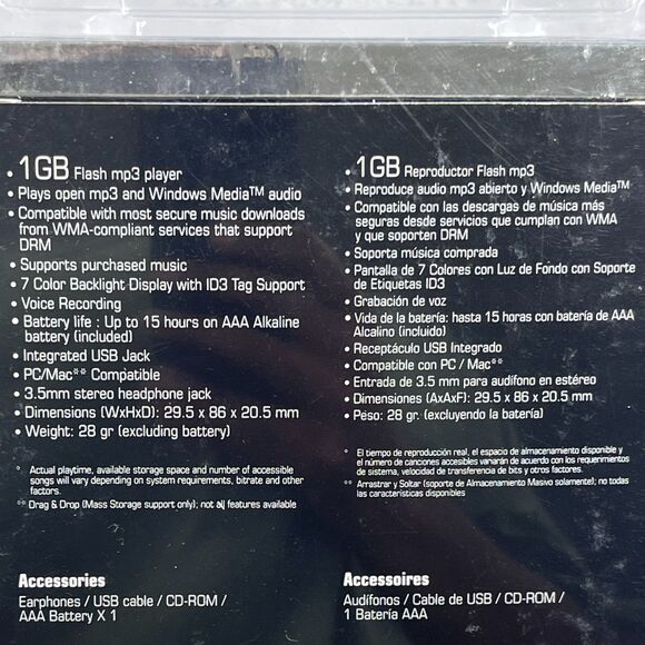 RCA 4GB USB Stick MP3 Music Player TH1011 - Picture 6 of 9